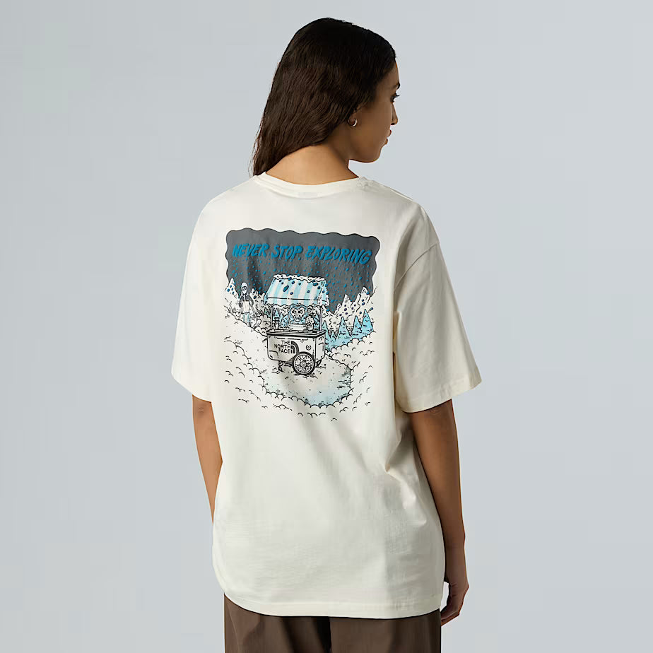 Powder Days Relaxed Graphic T-Shirt The North Face AW25 - White Dune