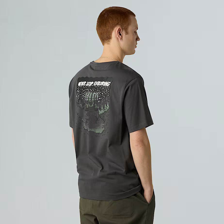 Powder Days Relaxed Graphic T-Shirt The North Face AW25 - Asphalt Grey