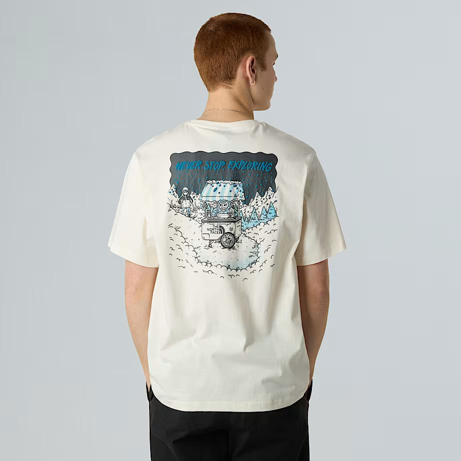 Powder Days Relaxed Graphic T-Shirt The North Face AW25 - White Dune