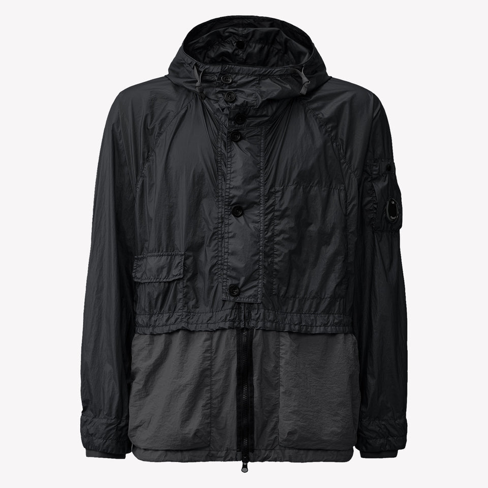 Taylon L Mixed Hooded Jacket C.P. Company® - Black