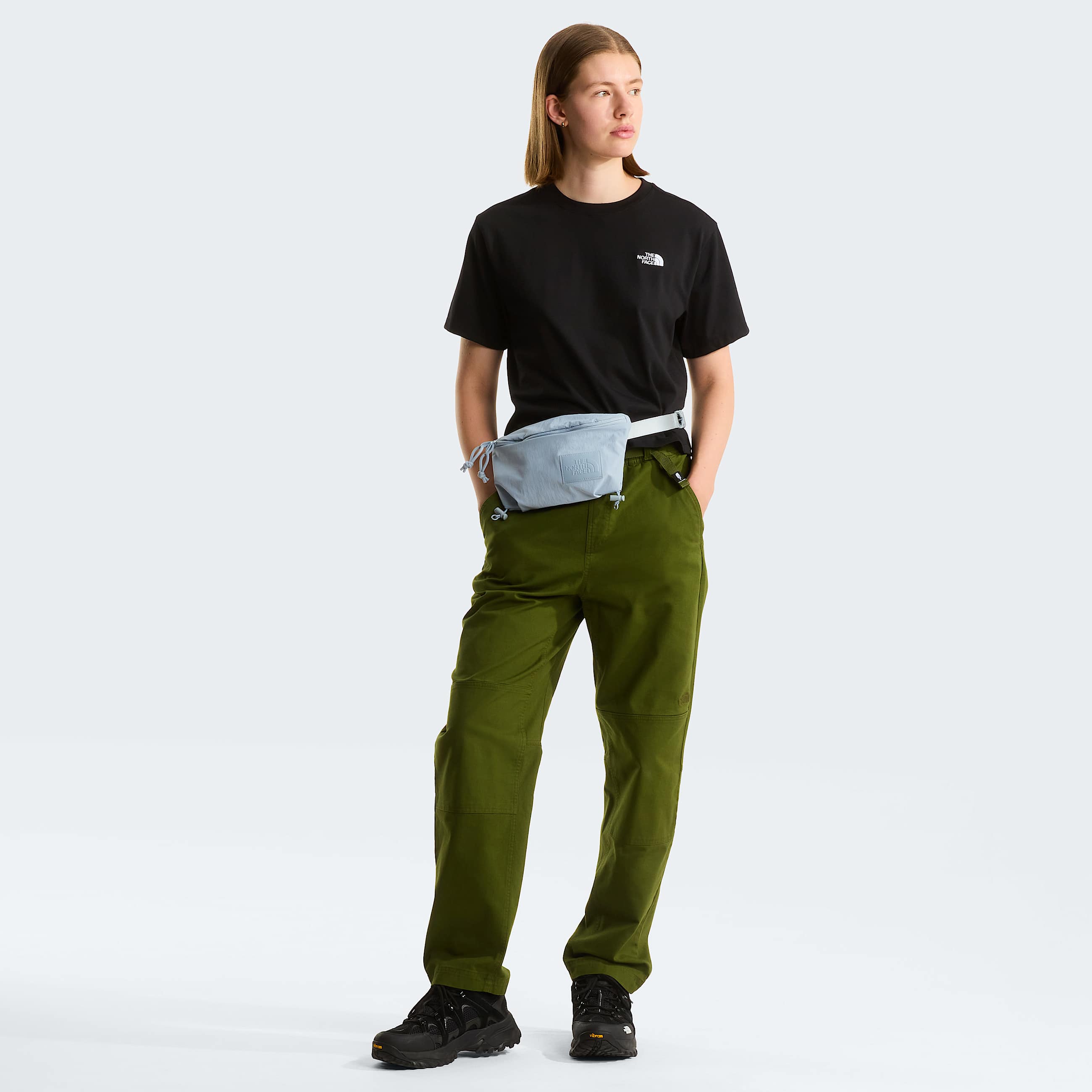 Simple Dome Cropped Relaxed T-Shirt The North Face Donna - TNF Black