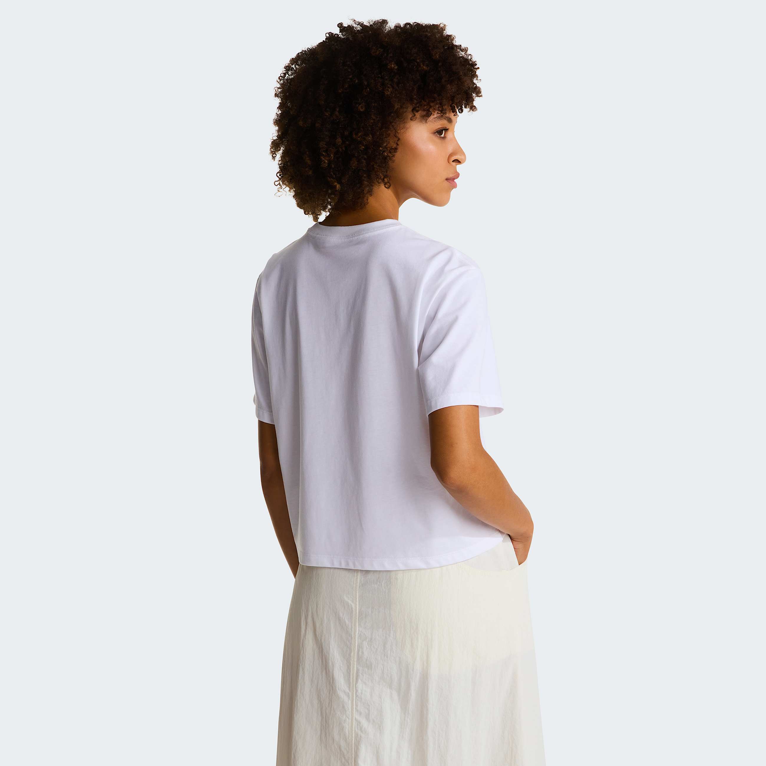 Simple Dome Cropped Relaxed T-Shirt The North Face Donna - TNF White