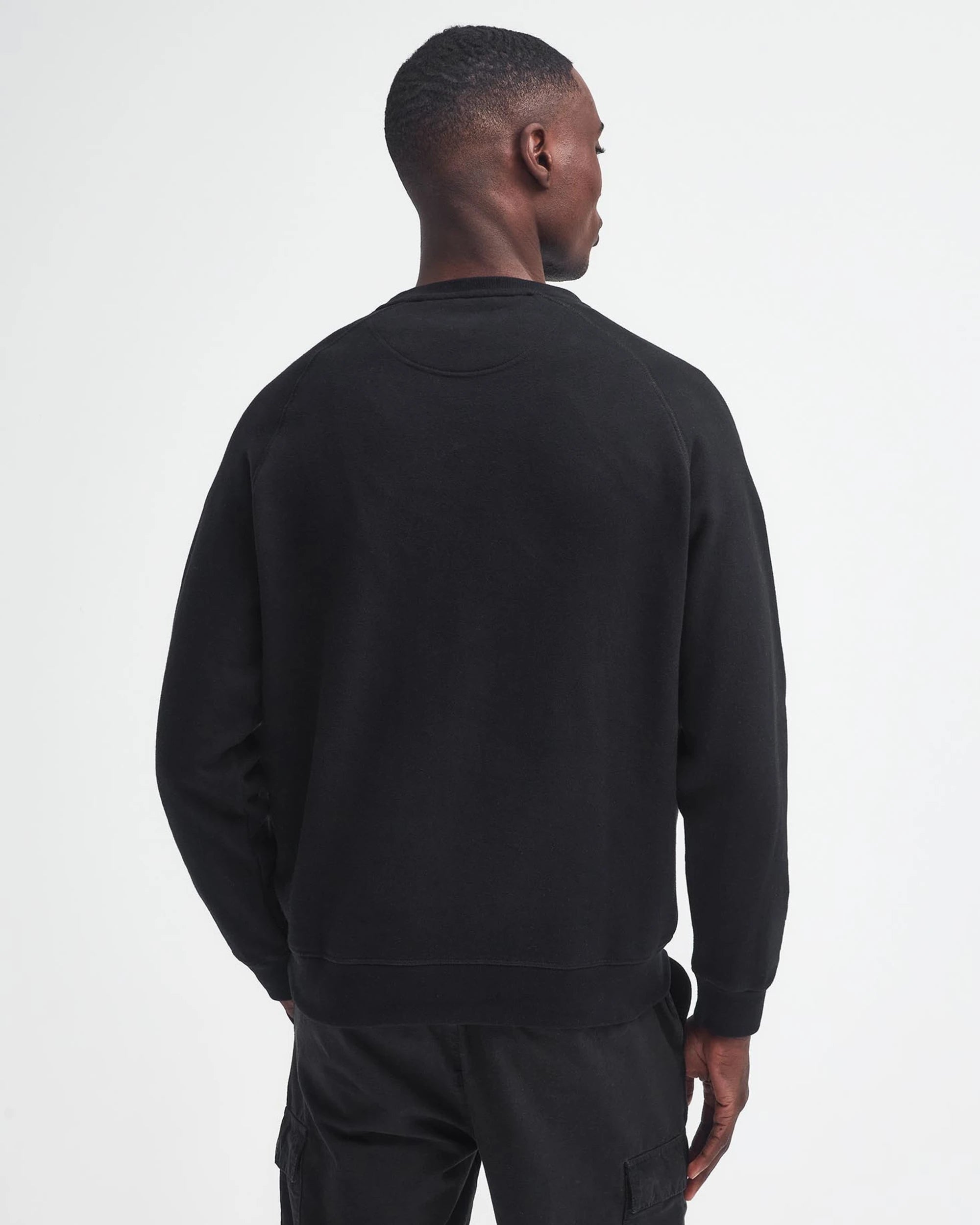 Essential Crew Neck AW25 Barbour International - Black / Pewter