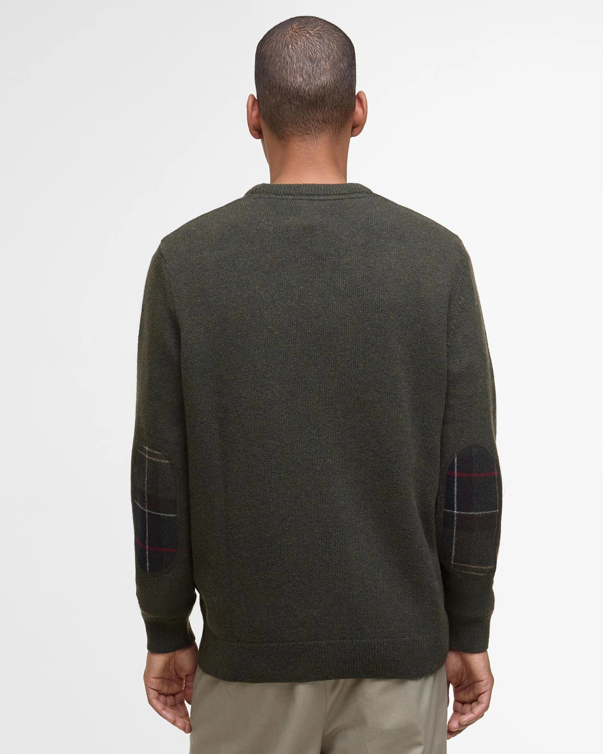Holden Crew Neck Sweater AW25 Barbour - Olive Marl