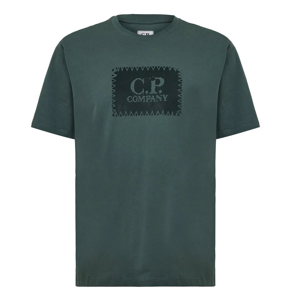 Jersey 30/1 Short Sleeve Logo Label T-Shirt C.P. Company - Laurel Wreath