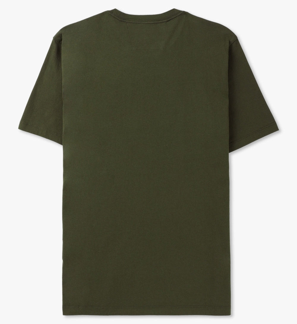 30/1 Jersey Logo Label T-Shirt C.P. Company® - Ivy Green