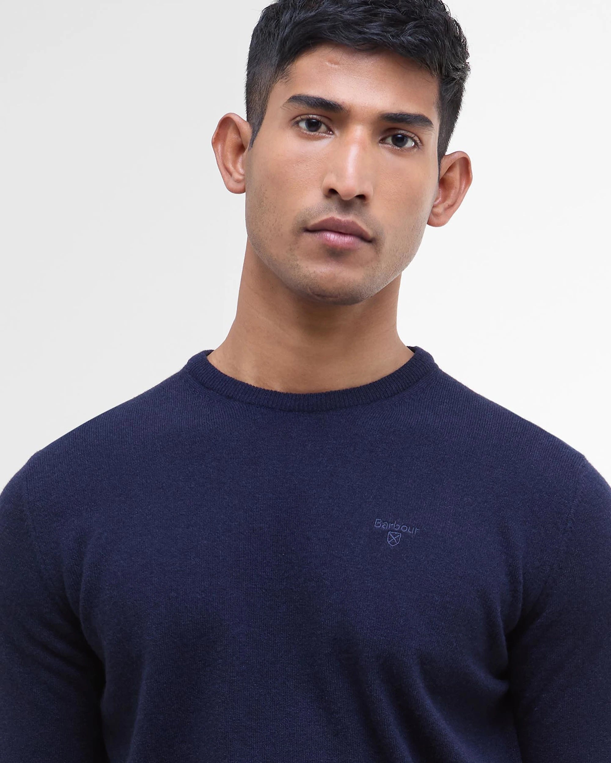 Essential L/Wool Crew AW25 Barbour - Navy