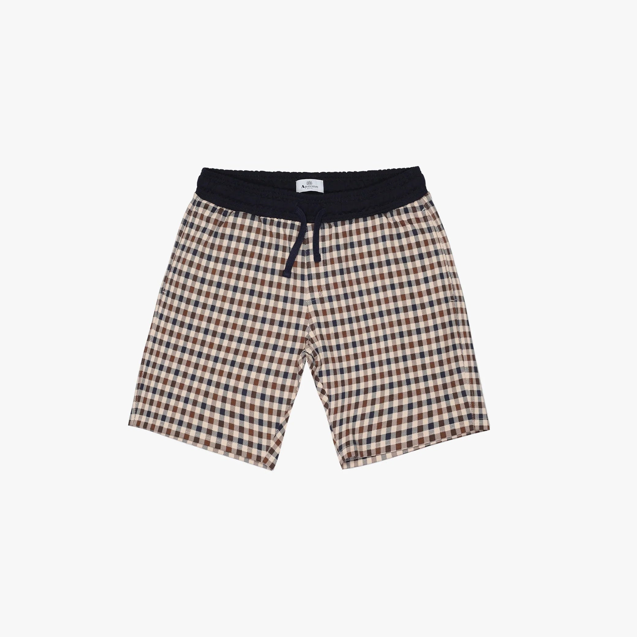 Club Check Short Pants Aquascutum - Navy