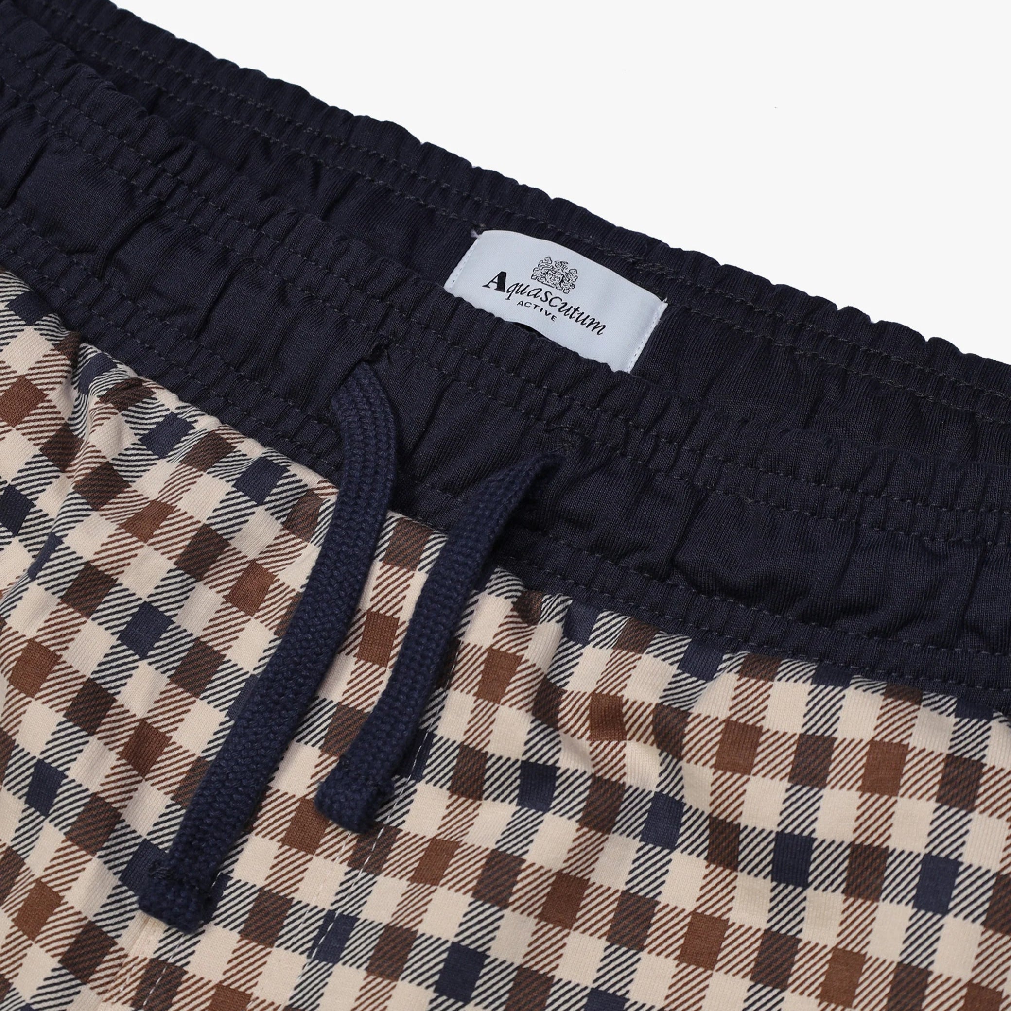 Club Check Short Pants Aquascutum - Navy