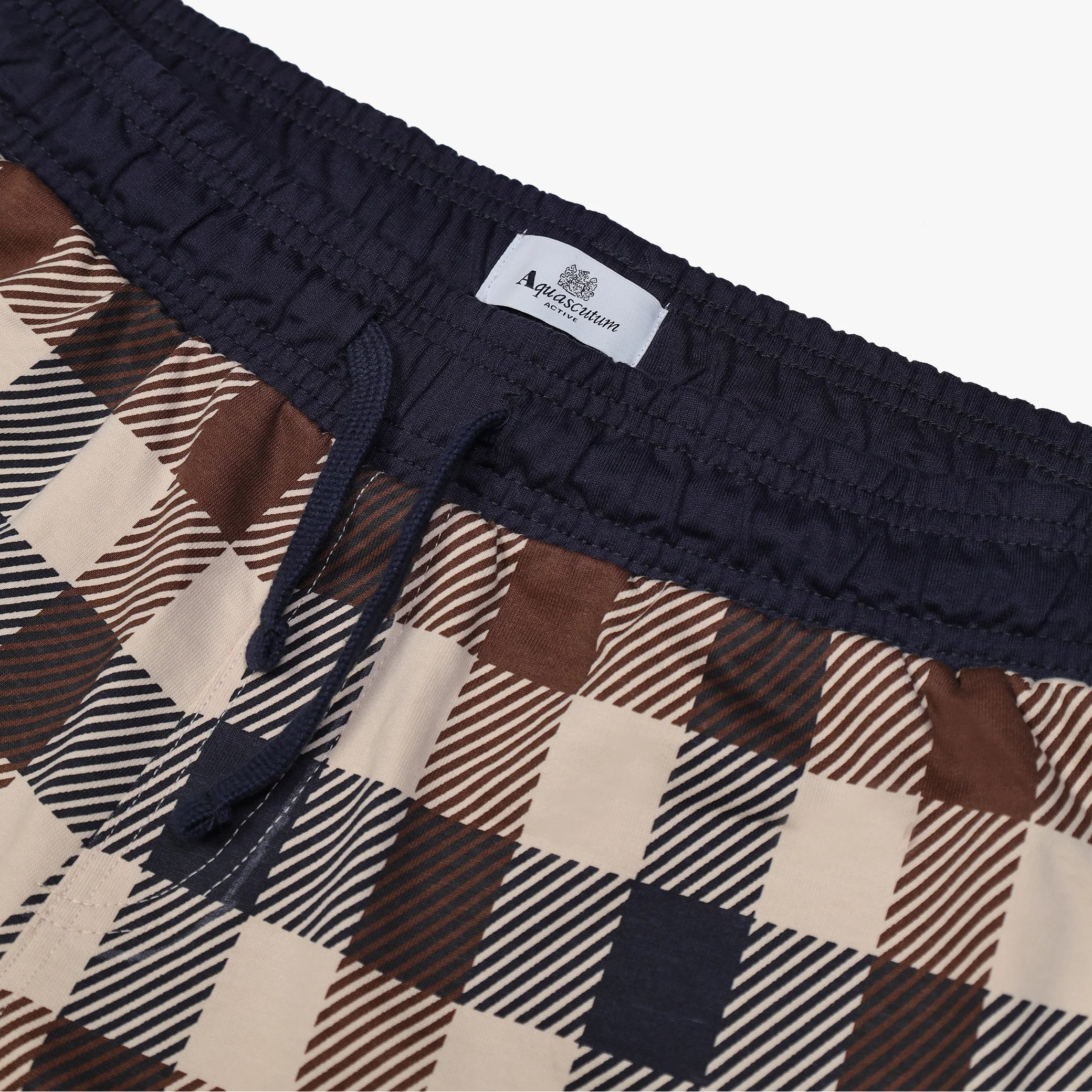 Macro Club Check Short Pants Aquascutum - Navy