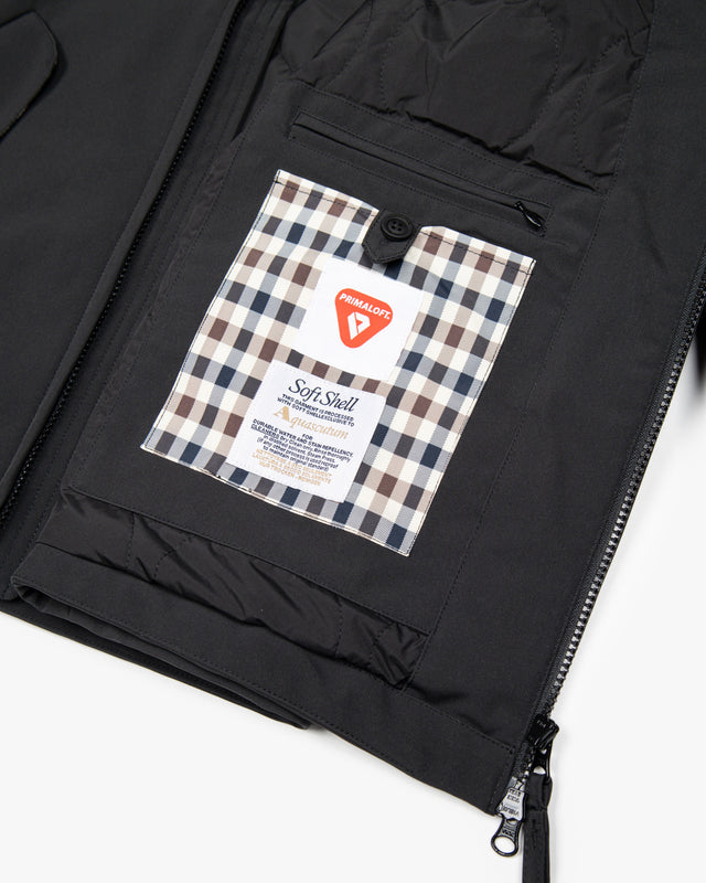 Softshell Mid Parka Aquascutum AW25 - Black