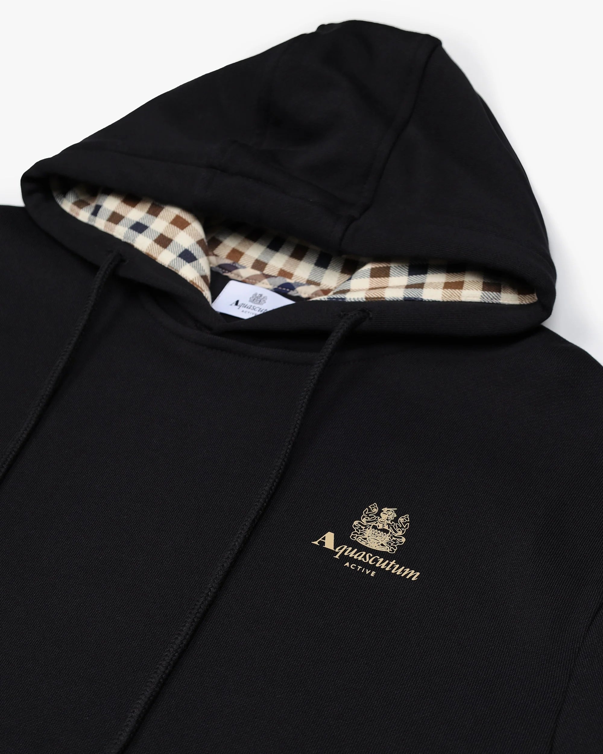 Small Logo Hoodie Aquascutum AW25 - Black
