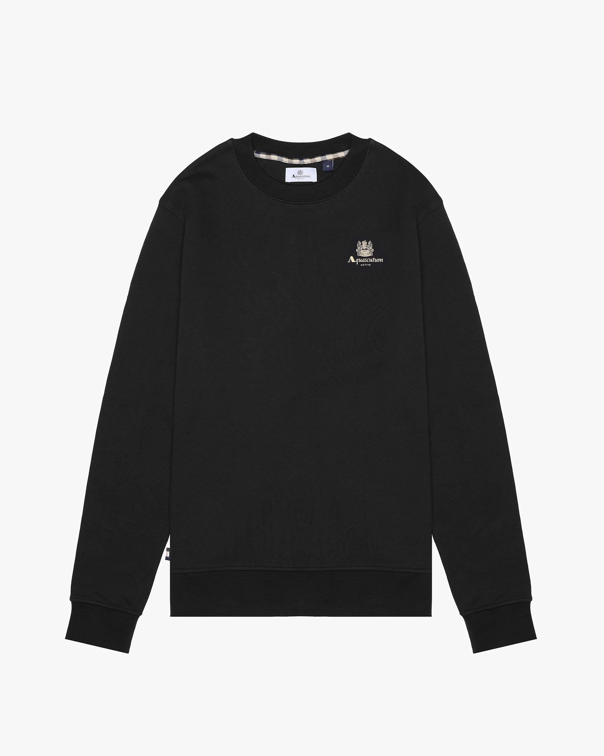 Small Logo Crew Neck Aquascutum AW25 - Black