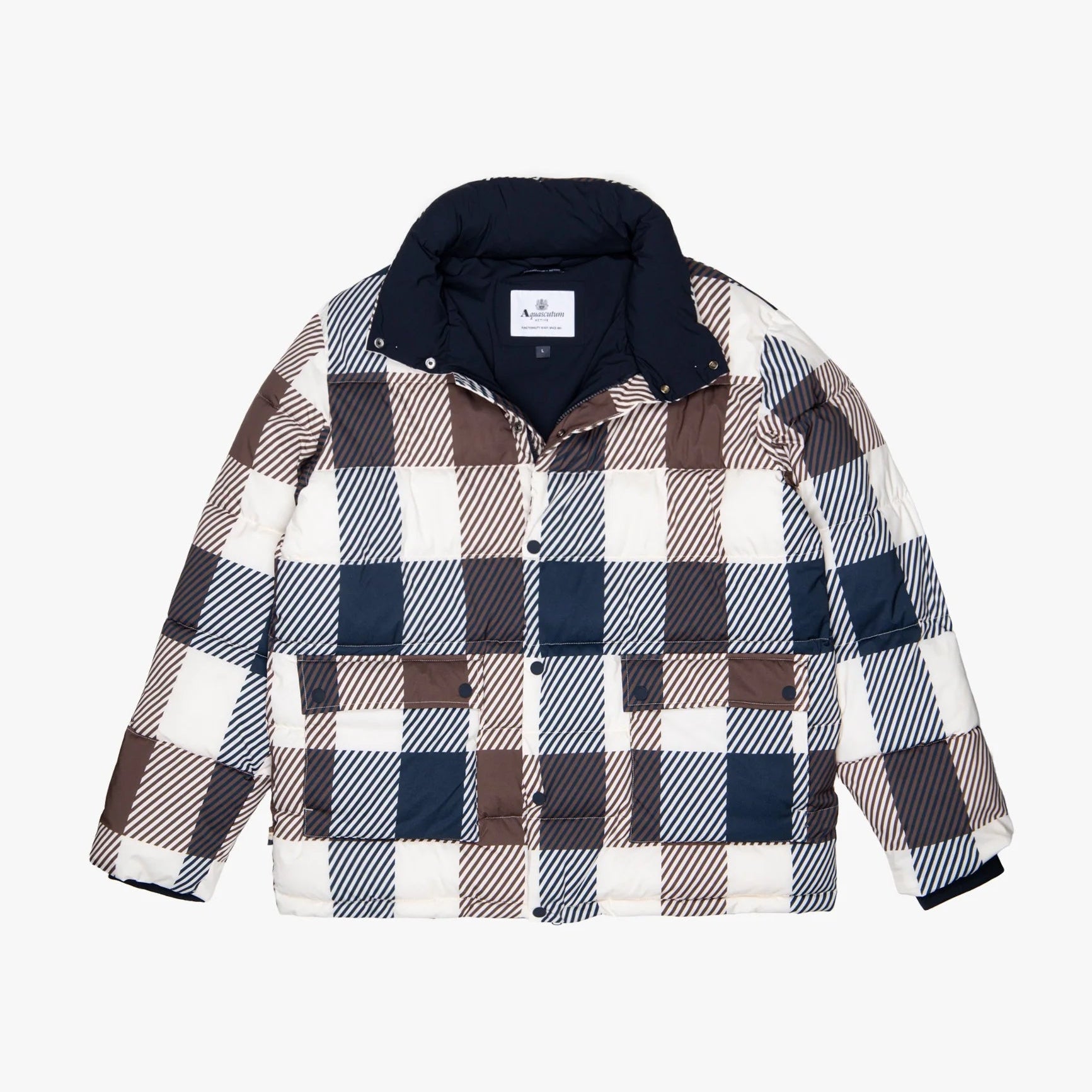 SP Puffer Jacket Aquascutum AW25 - Jumbo Check