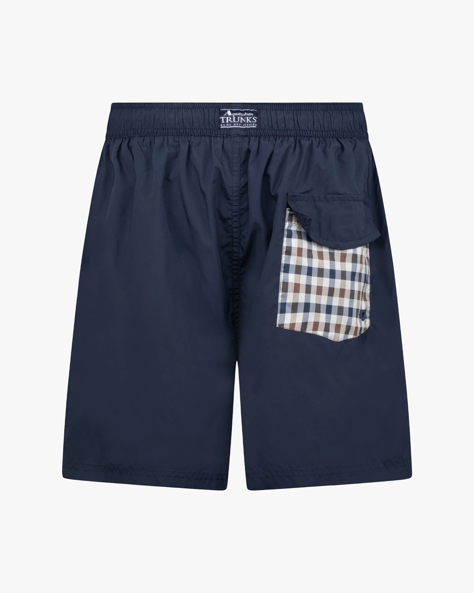 Club Check Pocket Beach Short Aquascutum - Navy