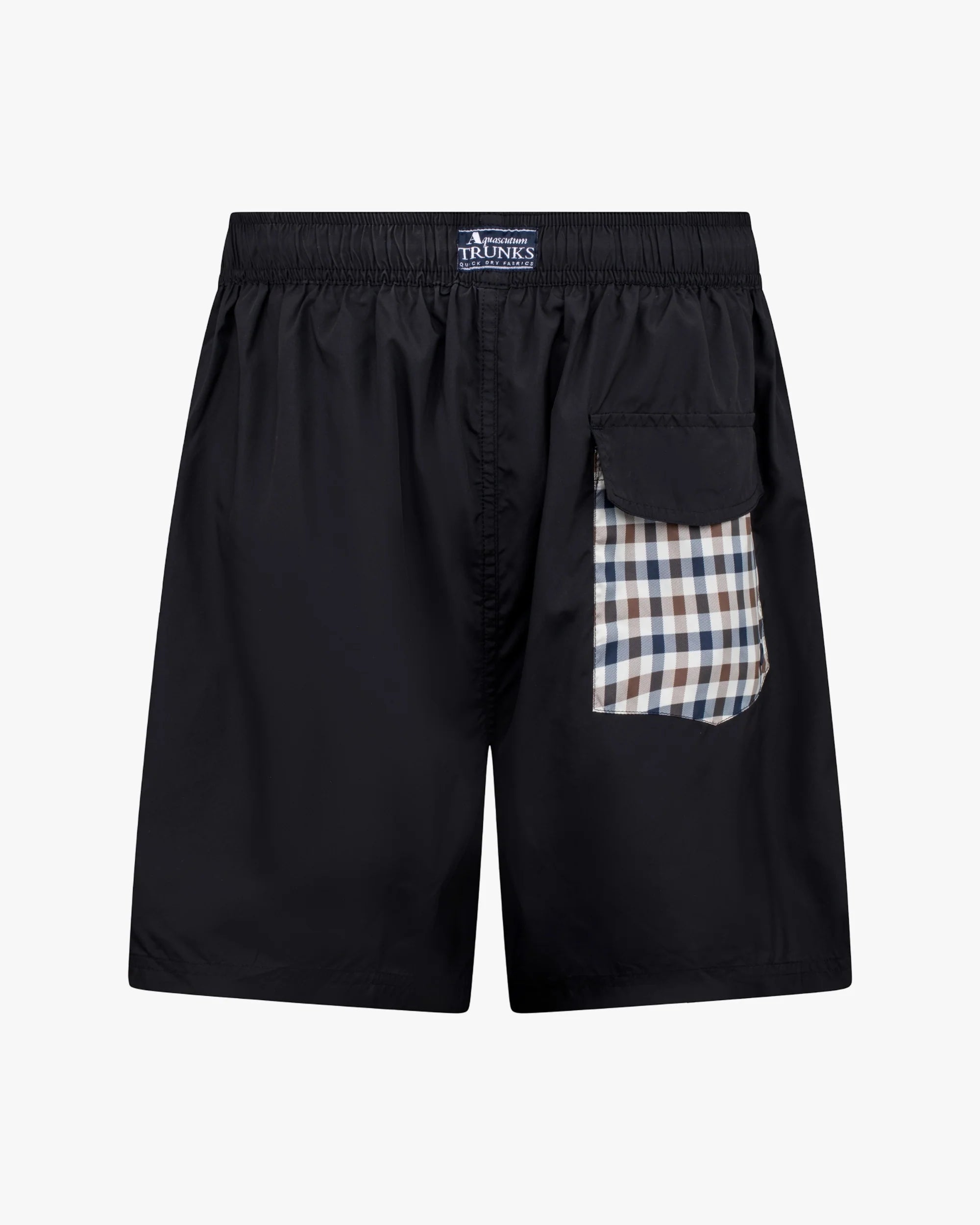Club Check Pocket Beach Short Aquascutum - Black