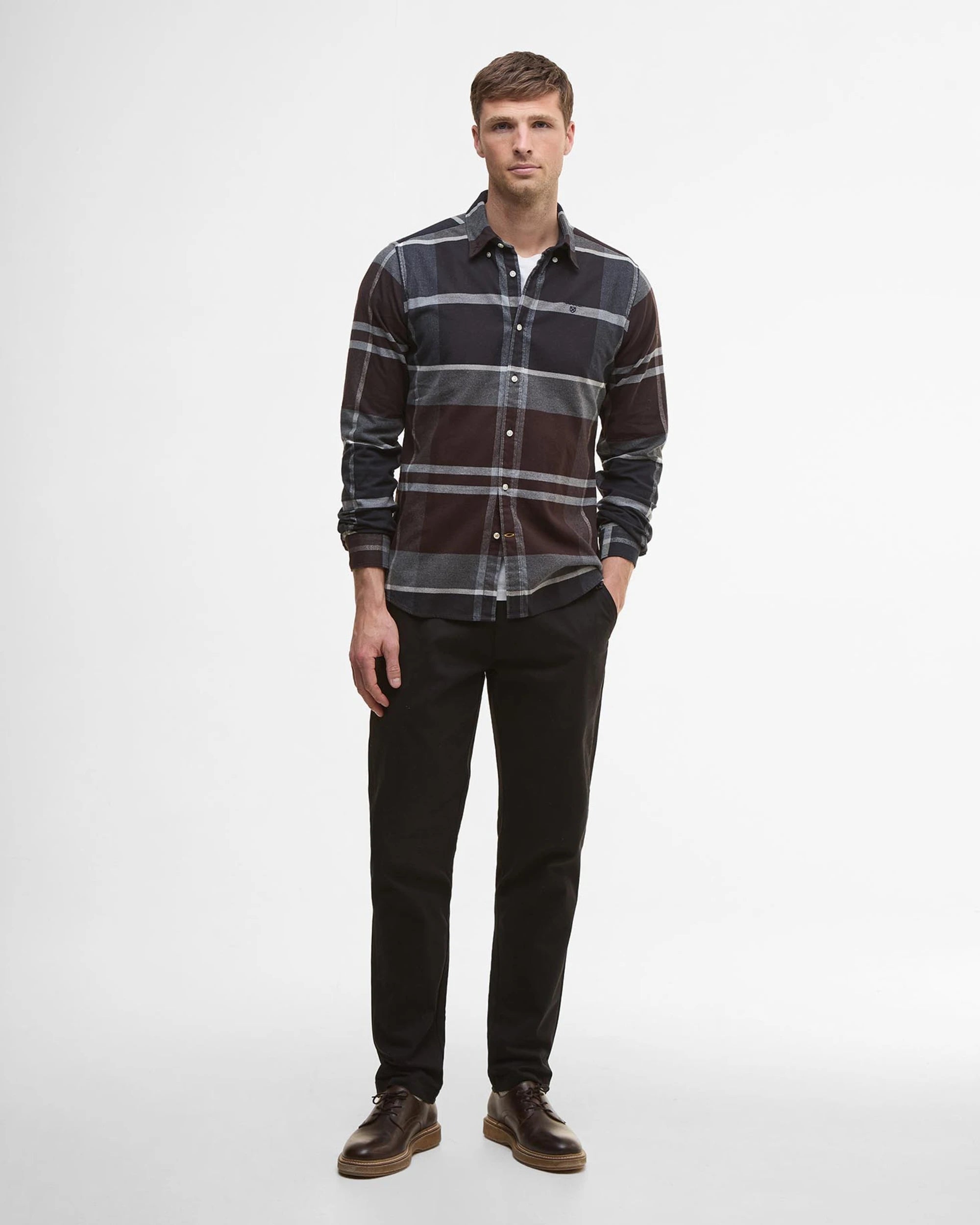 Iceloch Tailored Shirt AW25 Barbour - Midnight Oak Tartan
