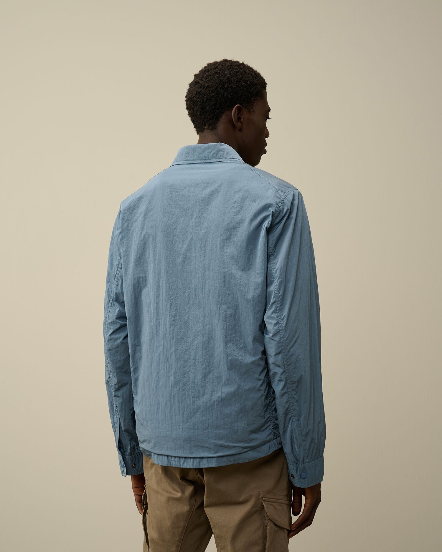 Chrome-R Full Zip Overshirt C.P. Company® - India Ink Grey