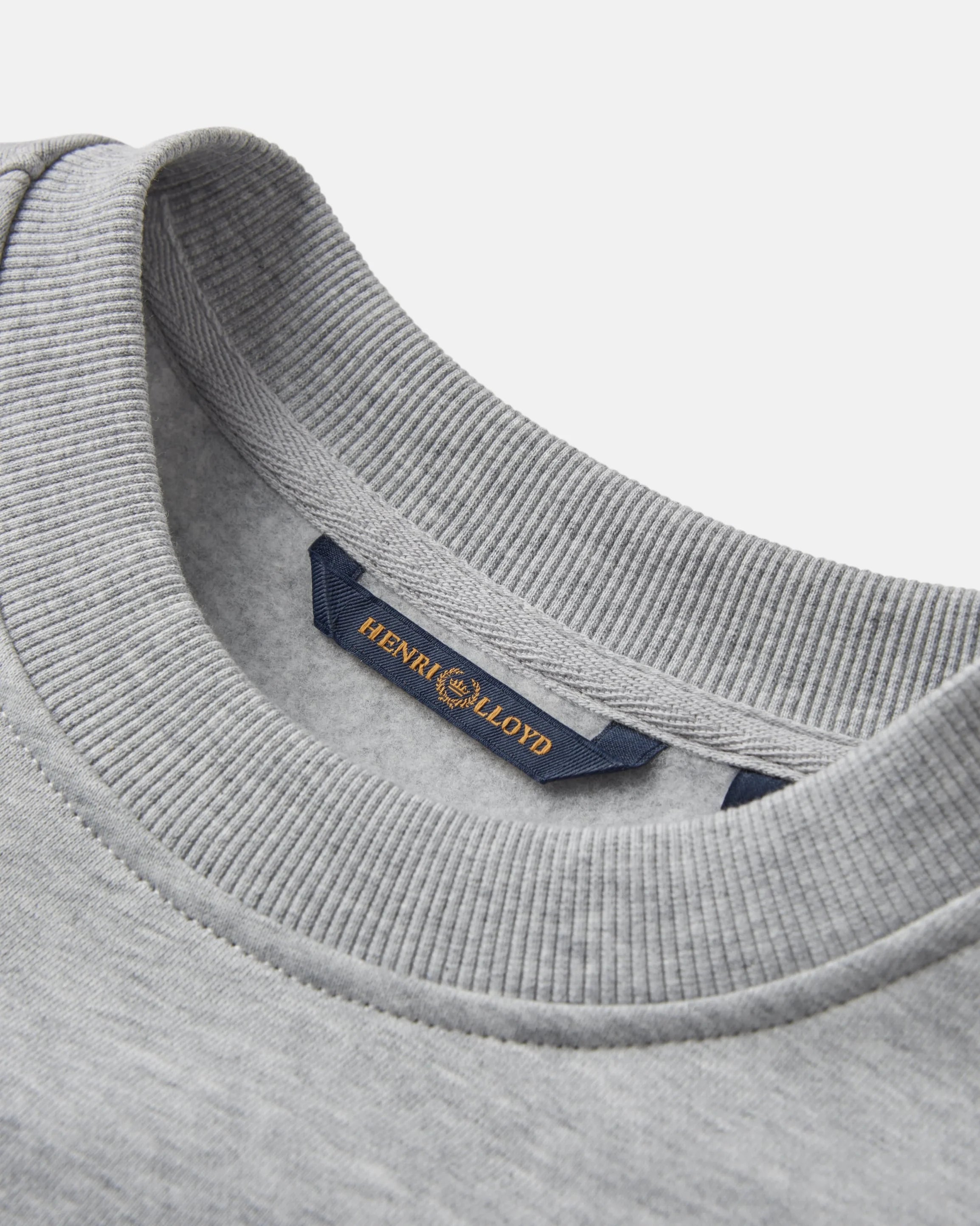 Lytham Crew Neck Sweat Henri Lloyd AW25 - Light Grey Melange
