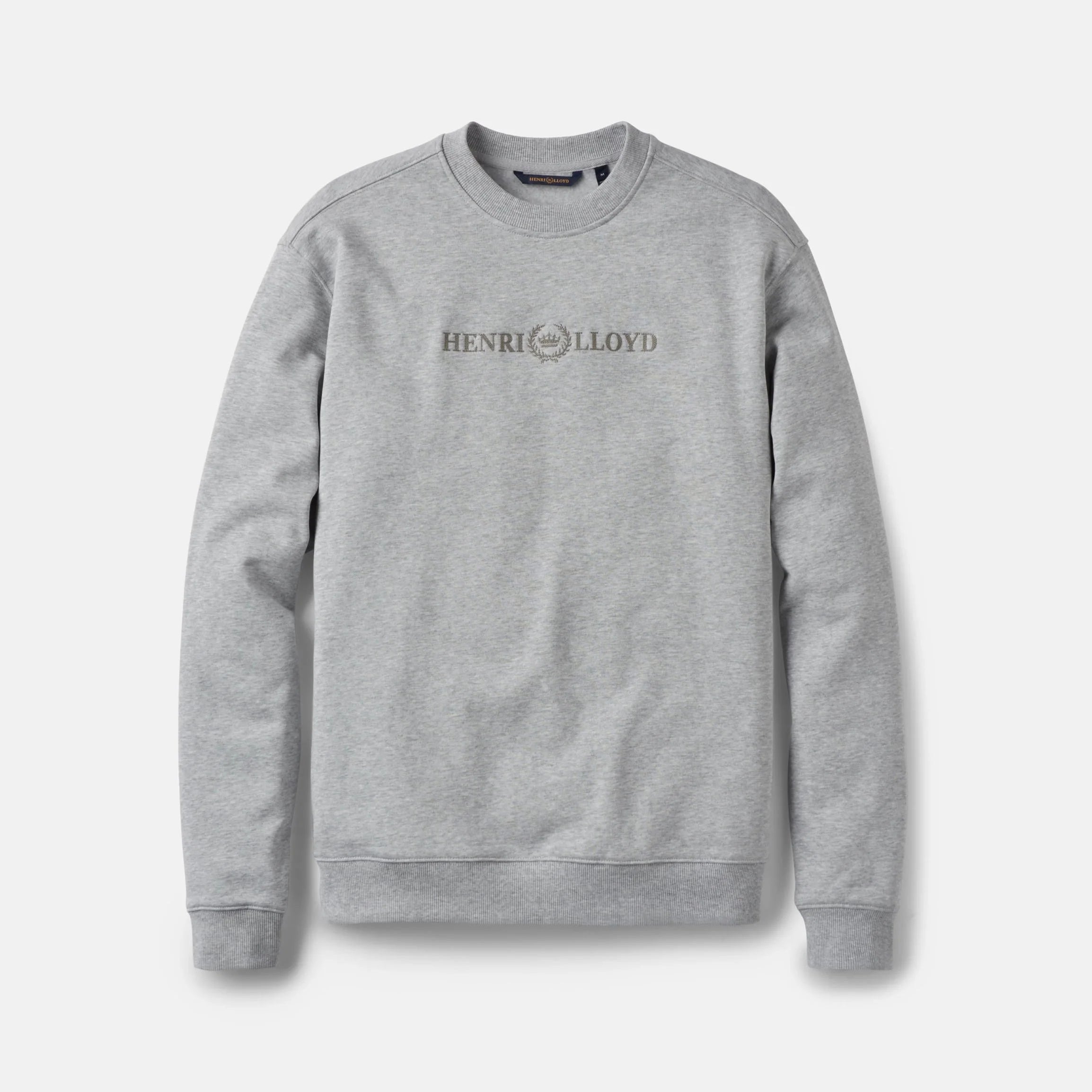 Lytham Crew Neck Sweat Henri Lloyd AW25 - Light Grey Melange