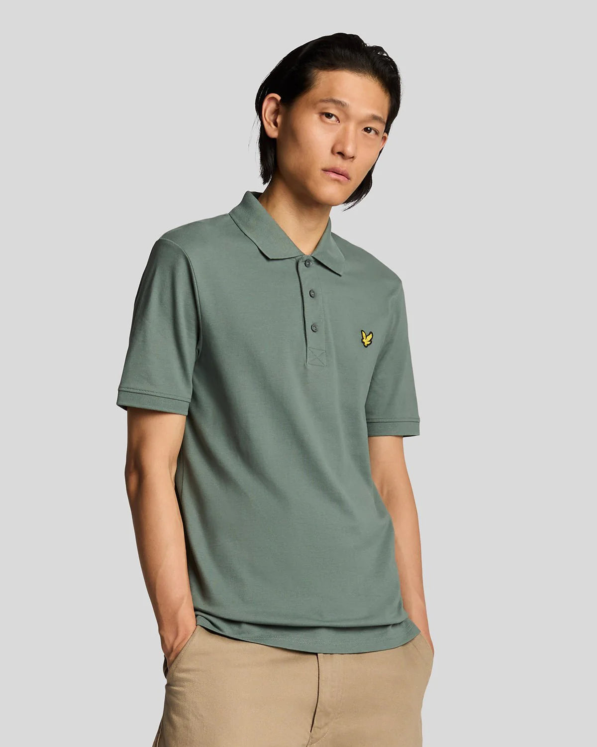 Plain Polo Shirt Lyle & Scott - Green Mercurial