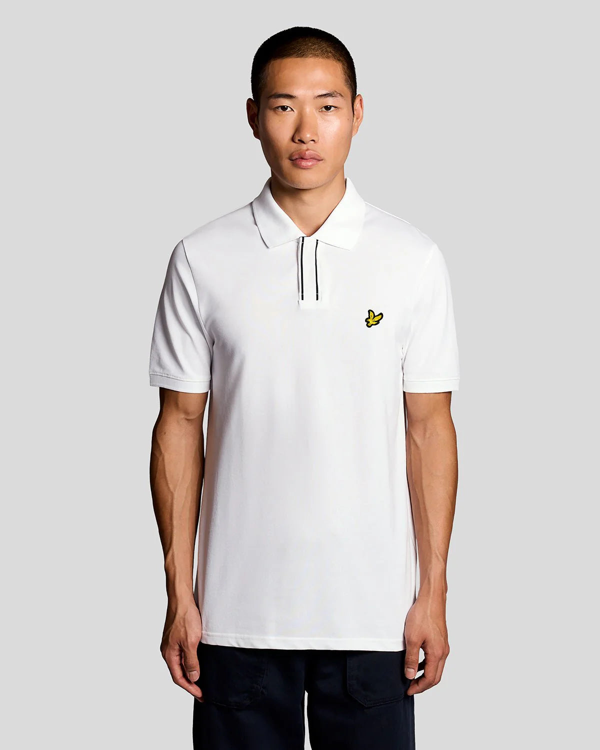 Placket Tipped Polo Shirt Lyle & Scott - White