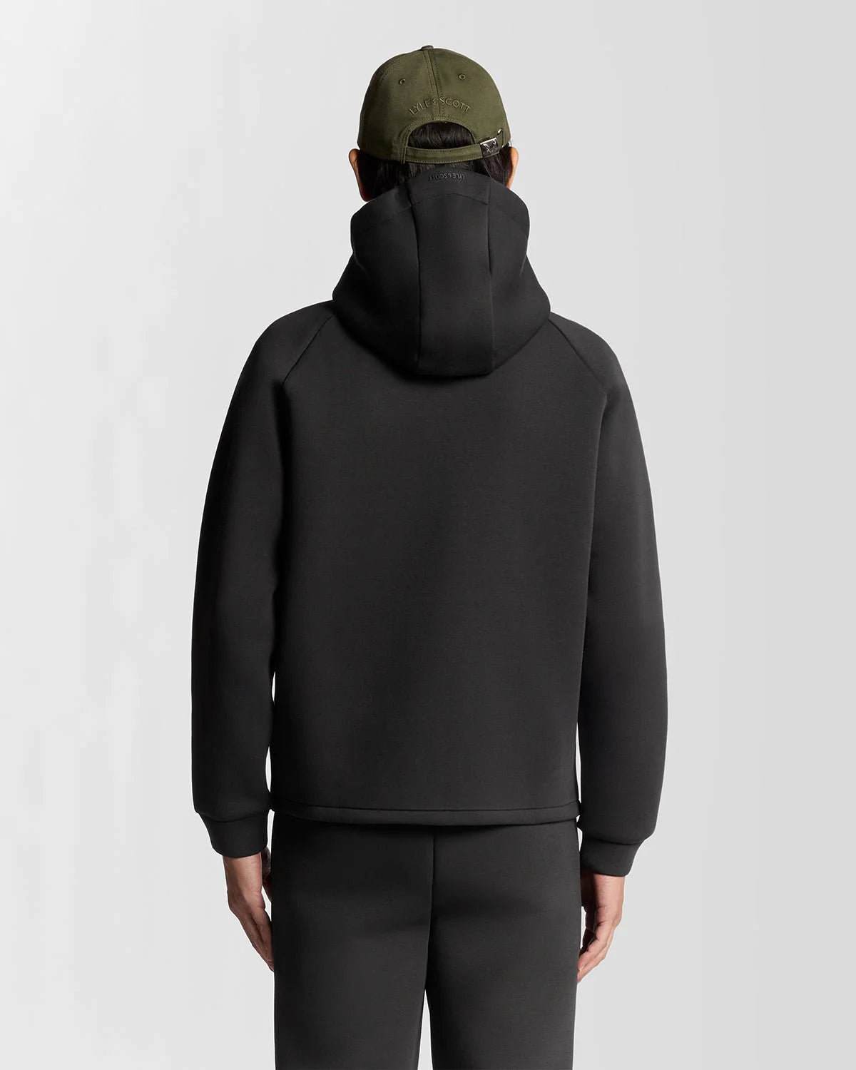 Neoprene Full Zip Through Hoodie Lyle & Scott AW25 - Jet Black