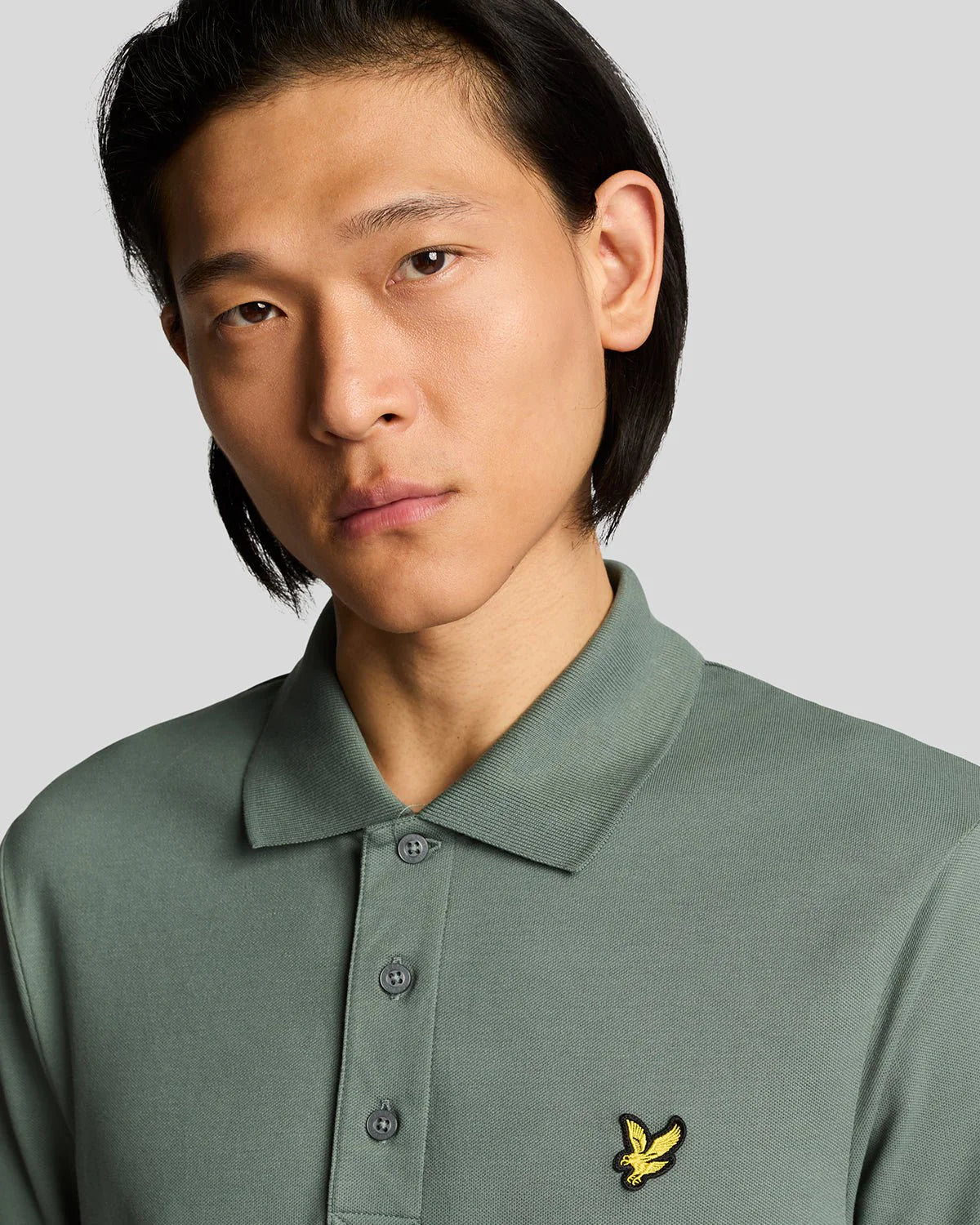 Plain Polo Shirt Lyle & Scott - Green Mercurial