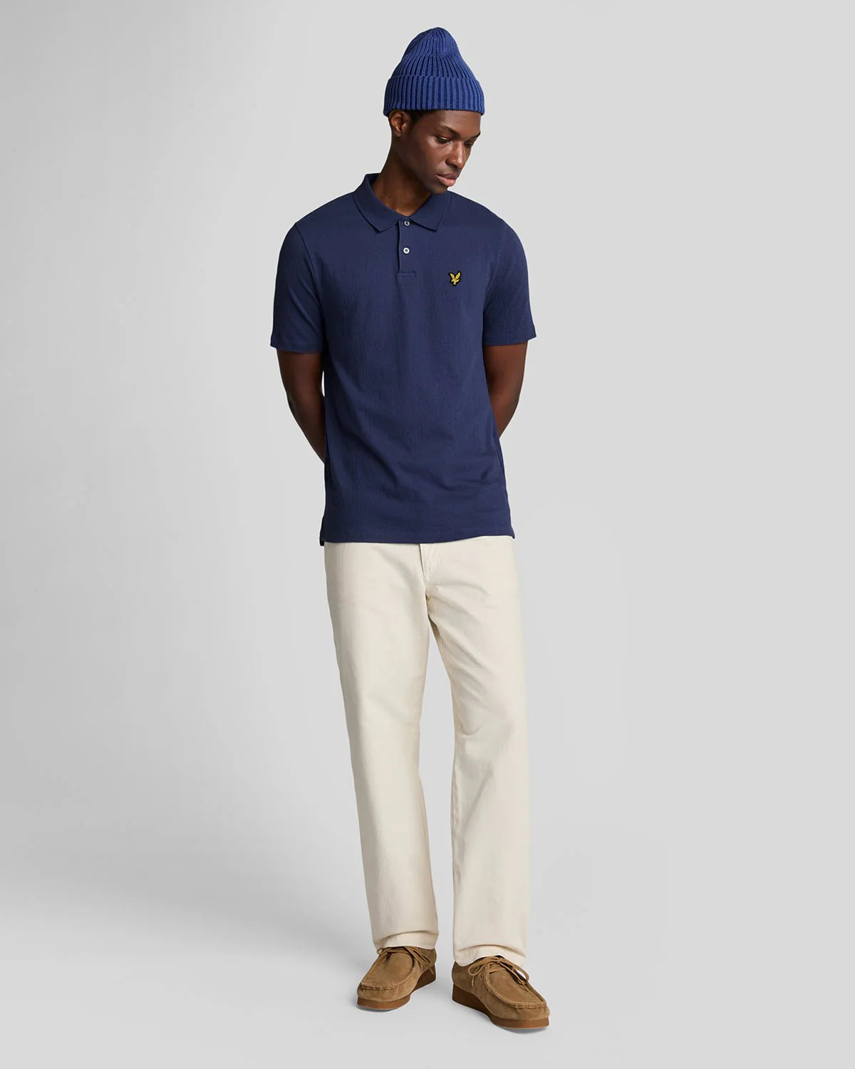 Crepe Polo Shirt Lyle & Scott - Deep Indigo
