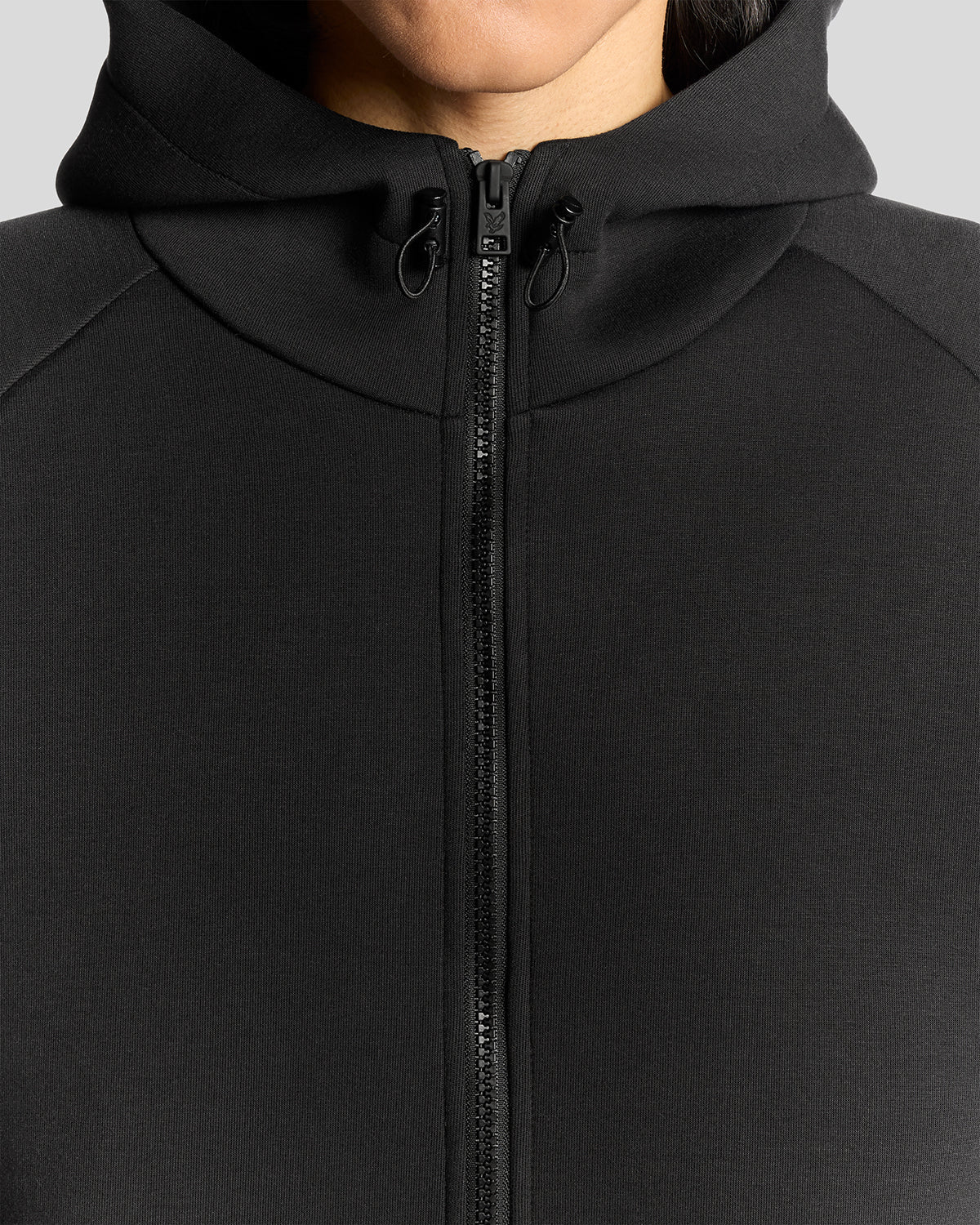 Neoprene Full Zip Through Hoodie Lyle & Scott AW25 - Jet Black