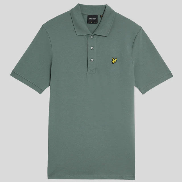 Plain Polo Shirt Lyle & Scott - Green Mercurial