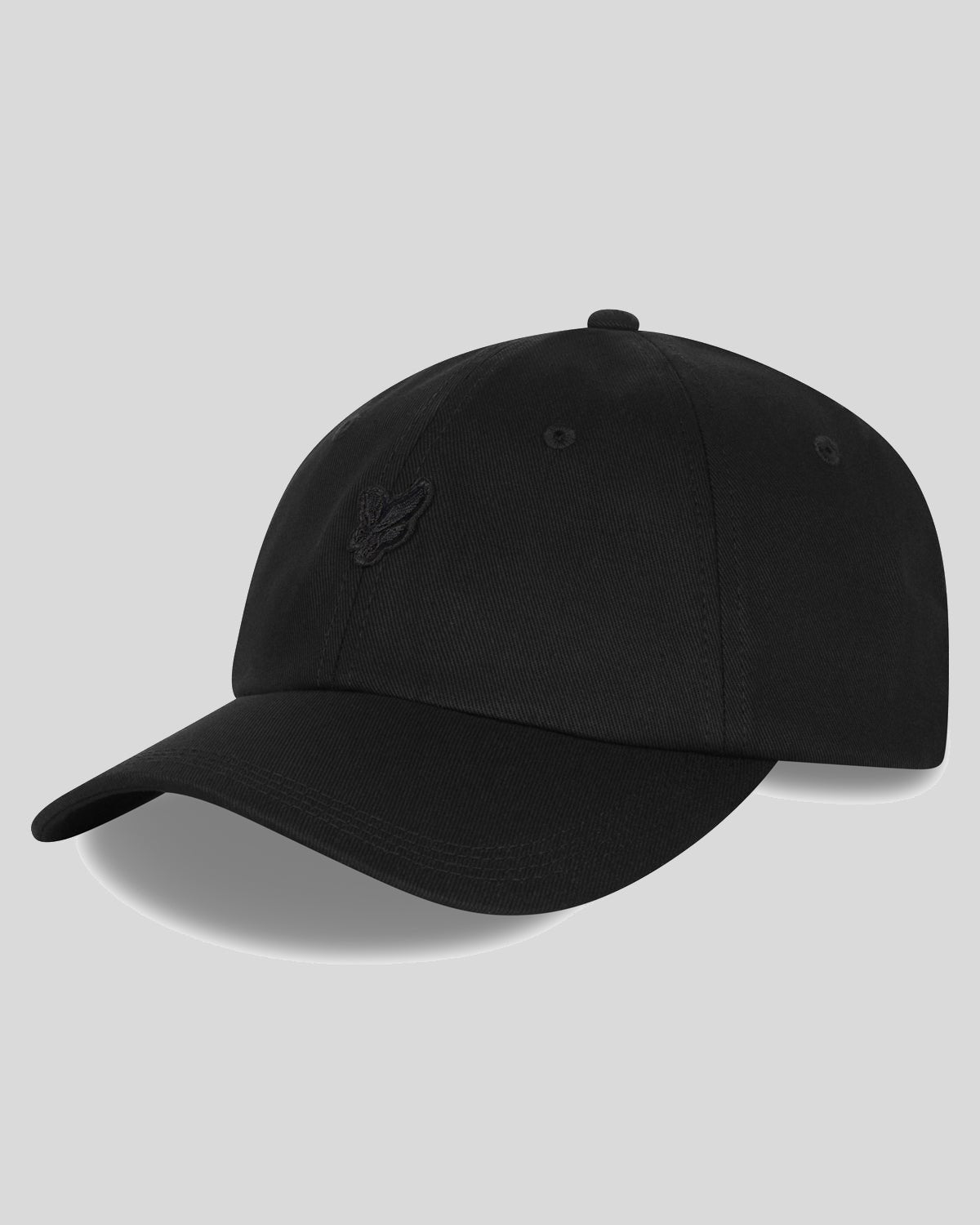 Lyle & Scott – Tonal Eagle Baseball Cap – Jet Black