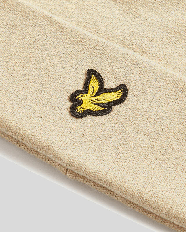 Cotton Merino Beanie Lyle & Scott AW25 - Grey Taupe