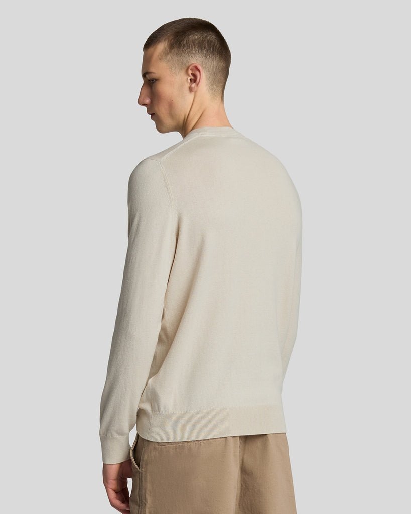 Lyle & Scott – Cotton Merino Crew Neck Jumper – Cove