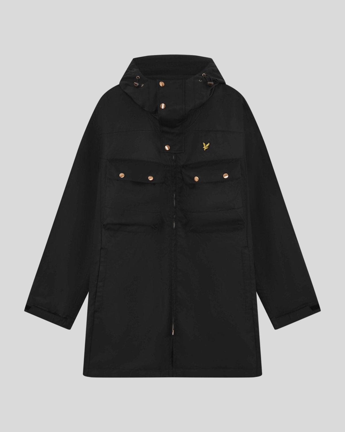 Lyle & Scott – Waxed Guard Parka – Jet Black