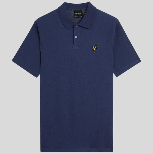 Crepe Polo Shirt Lyle & Scott - Deep Indigo