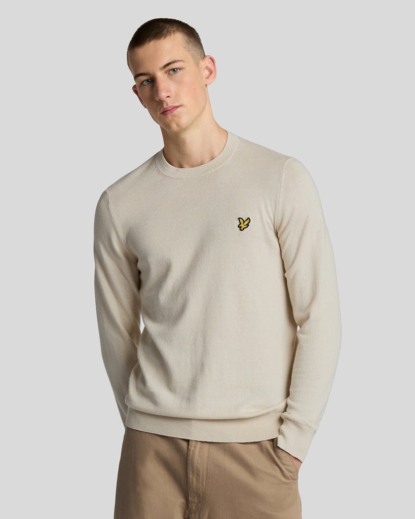 Lyle & Scott – Cotton Merino Crew Neck Jumper – Cove