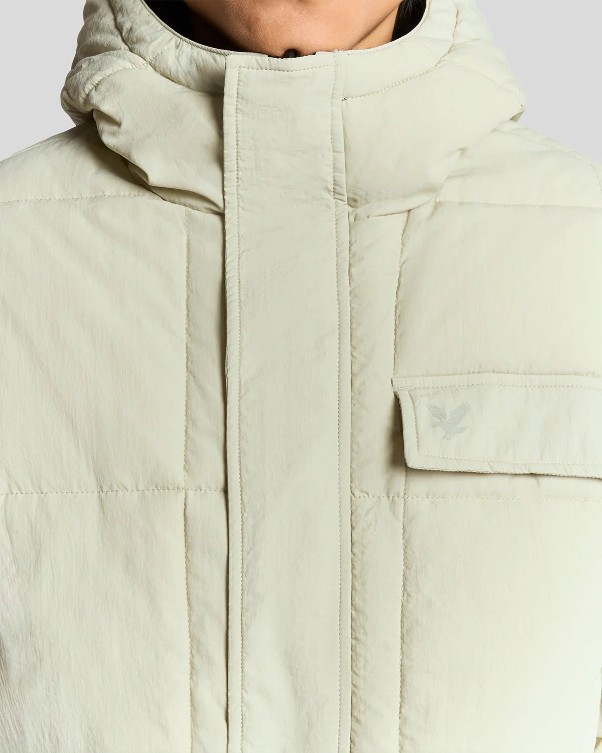 Reversible Wadded Insulated Jacket Lyle & Scott AW25 - Jet Black/ Grey Taupe