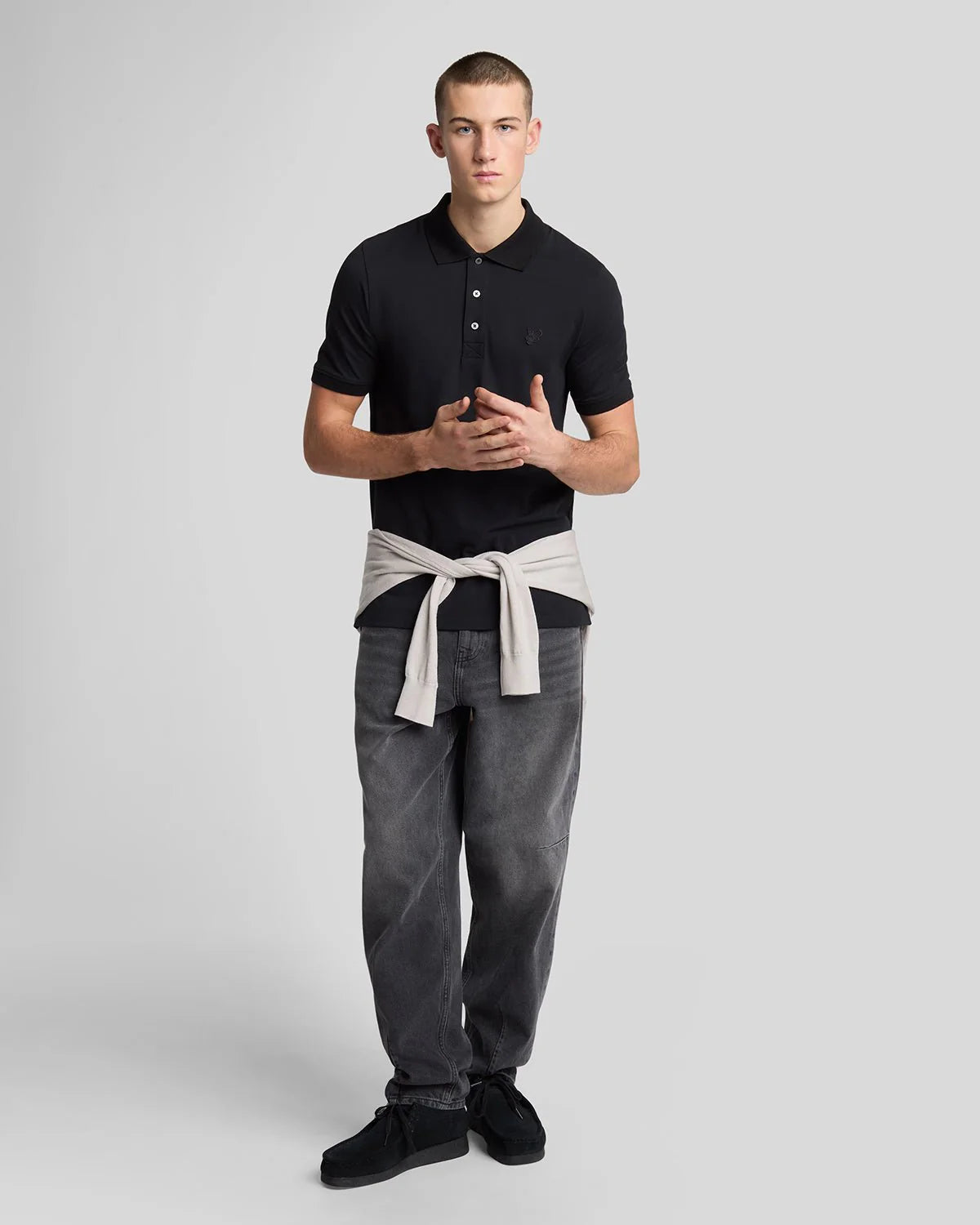 Superfine Polo Shirt Lyle & Scott - Jet Black