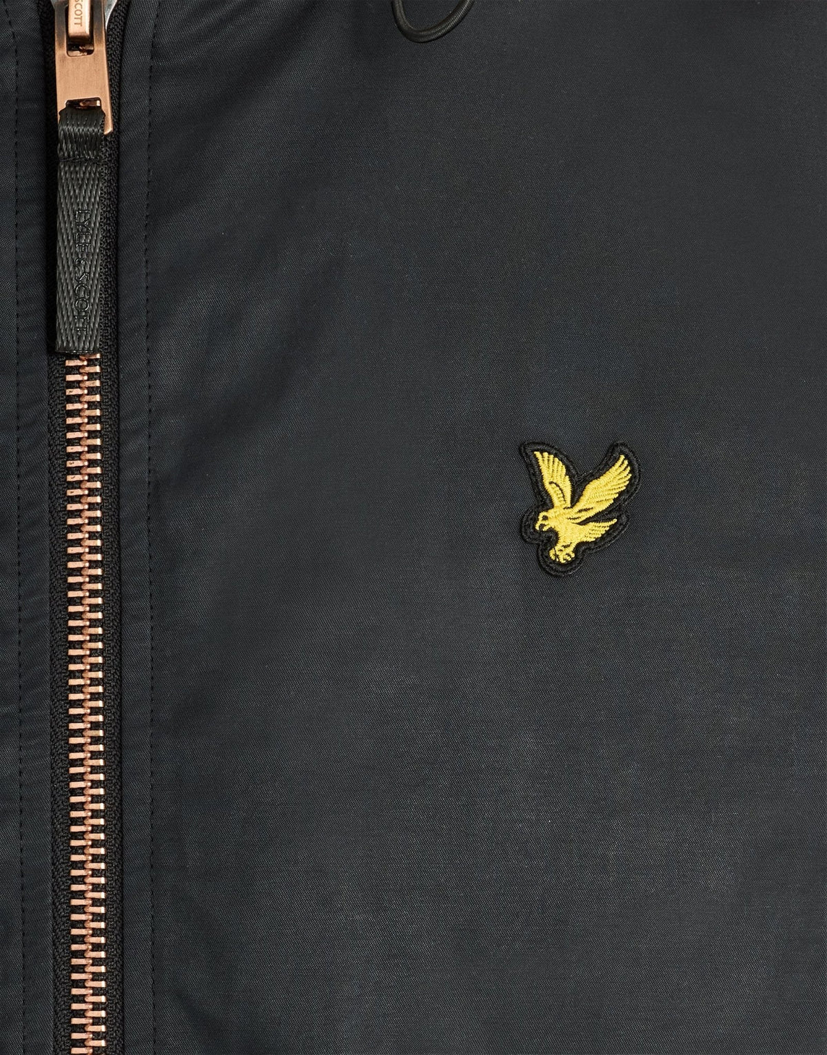 Lyle & Scott – Waxed Hooded Utility Jacket – Jet Black