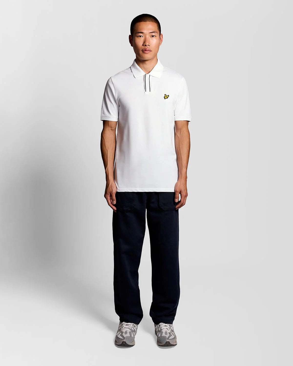 Placket Tipped Polo Shirt Lyle & Scott - White
