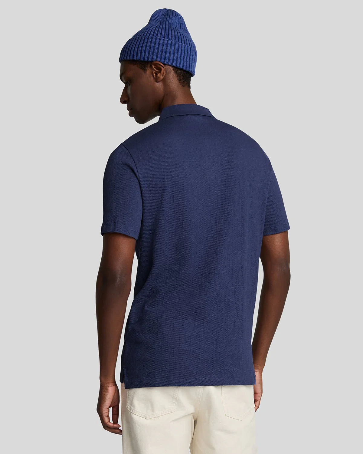 Crepe Polo Shirt Lyle & Scott - Deep Indigo