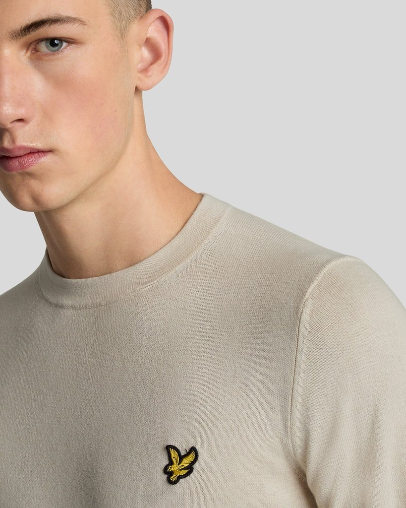Lyle & Scott – Cotton Merino Crew Neck Jumper – Cove