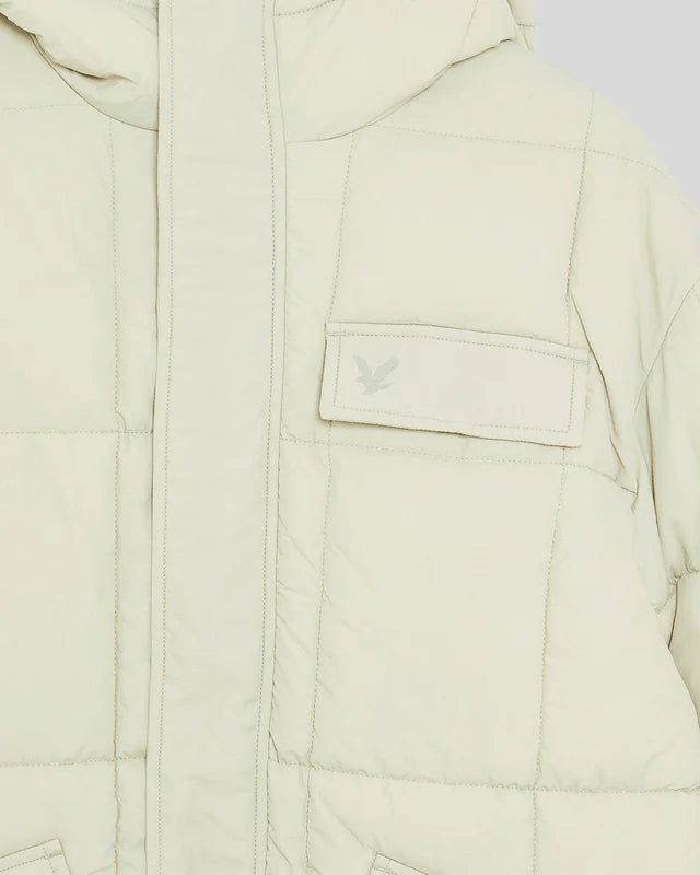 Reversible Wadded Insulated Jacket Lyle & Scott AW25 - Jet Black/ Grey Taupe