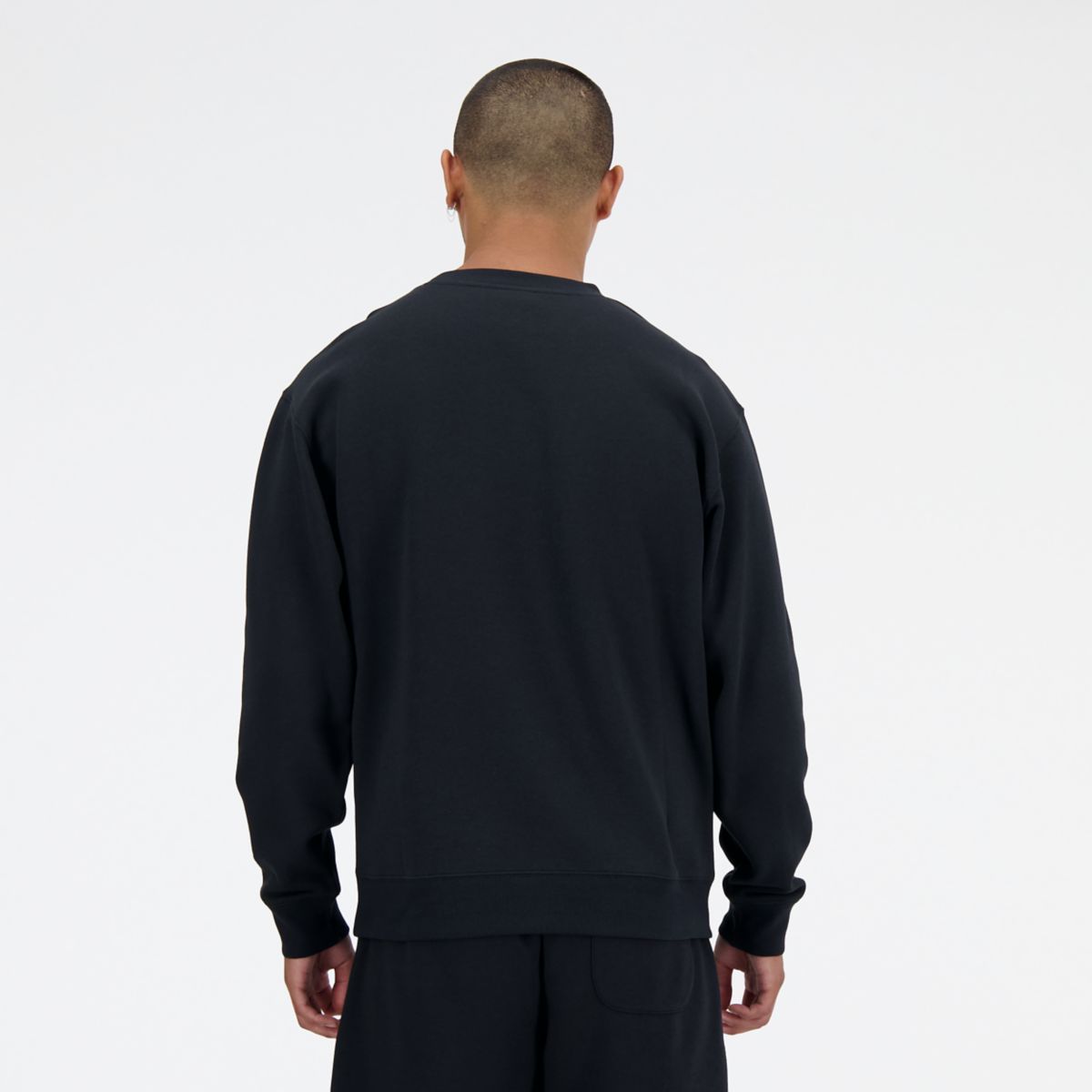 New Balance Fleece Crew felpa nera - foto 3