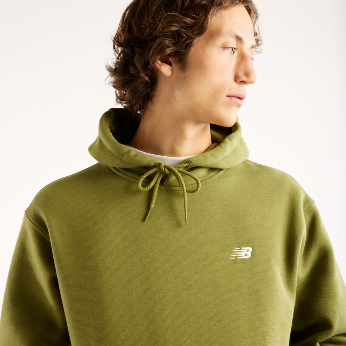 New Balance Fleece Hoodie verde - foto 3