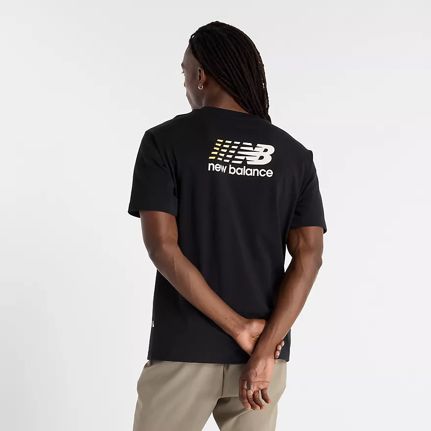 Athletics Multi Color Logo T-Shirt New Balance - Black