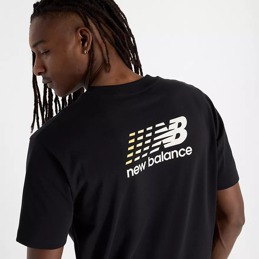Athletics Multi Color Logo T-Shirt New Balance - Black