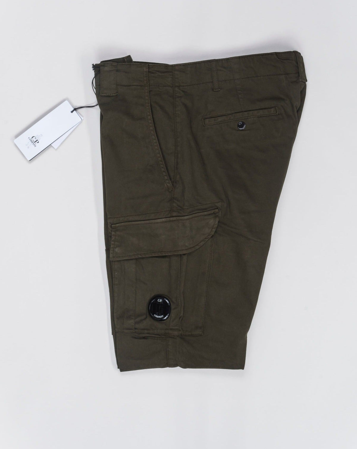 C.P. Company Stretch Sateen Ergonomic Cargo Pants Ivy Green