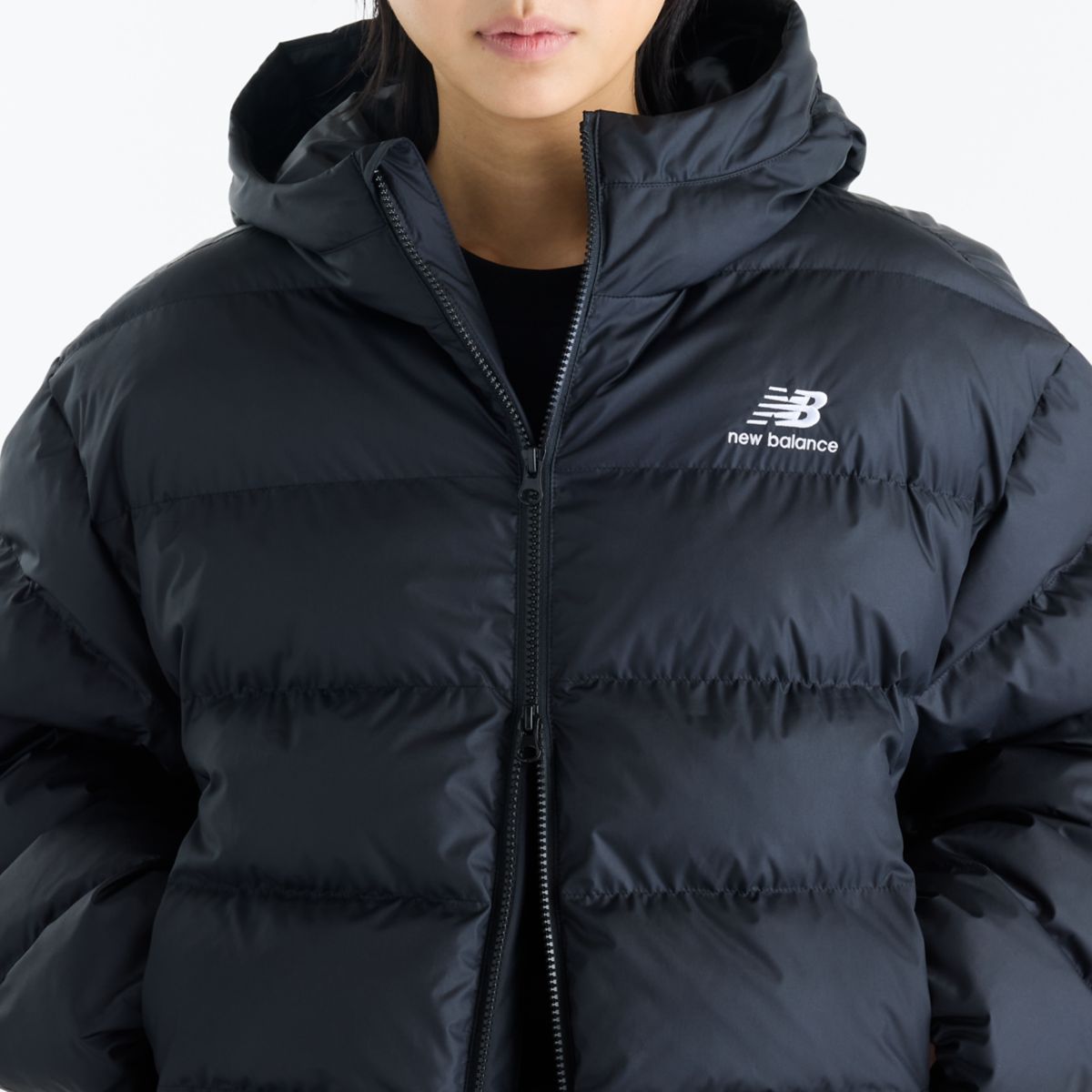 New Balance Boston Puffer Jacket donna nero - foto 4